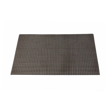 Malakos Elegant 6 Washable Table Mat Set (Black & Silver)